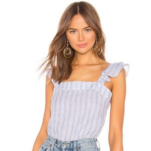 Line & Dot Agatha Ruffled Top